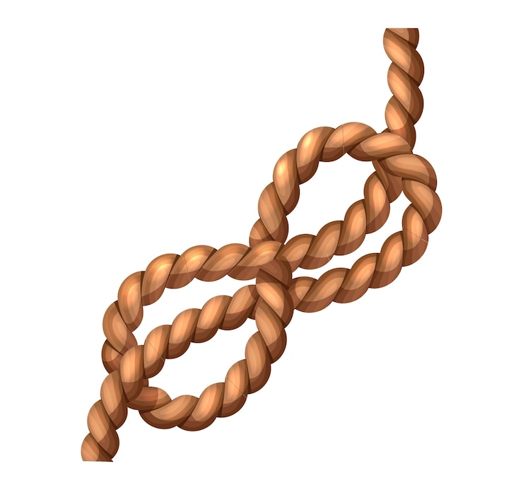 Vector Gratis vector cartoon style illustration big pirate knot rope