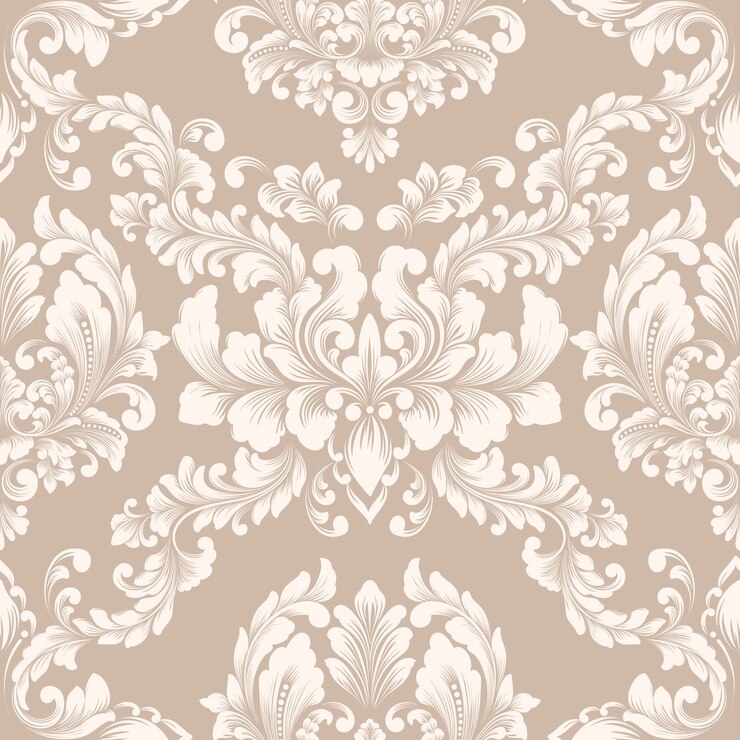 Vector Gratis vector damask seamless pattern element