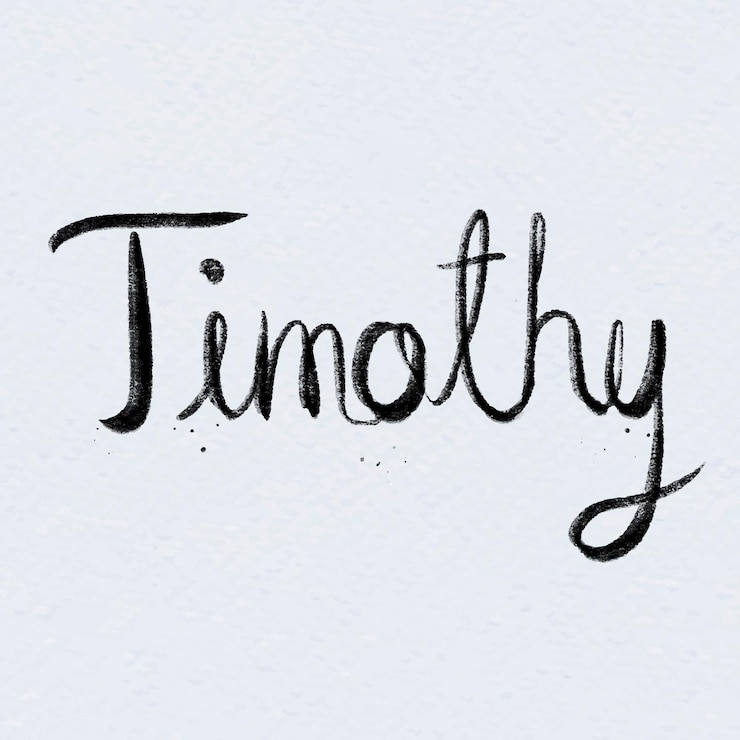Vector Gratis vector hand drawn timothy font typography