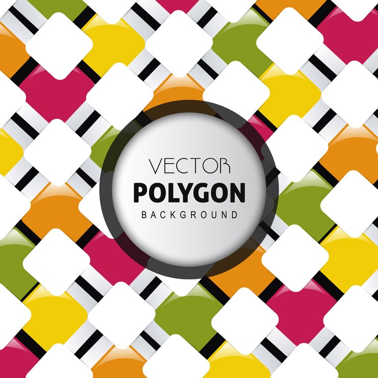 Vector Gratis vector polygon background