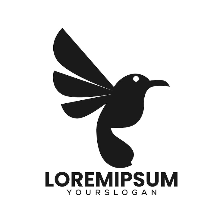 Vector Gratis vector silhouette bird logo