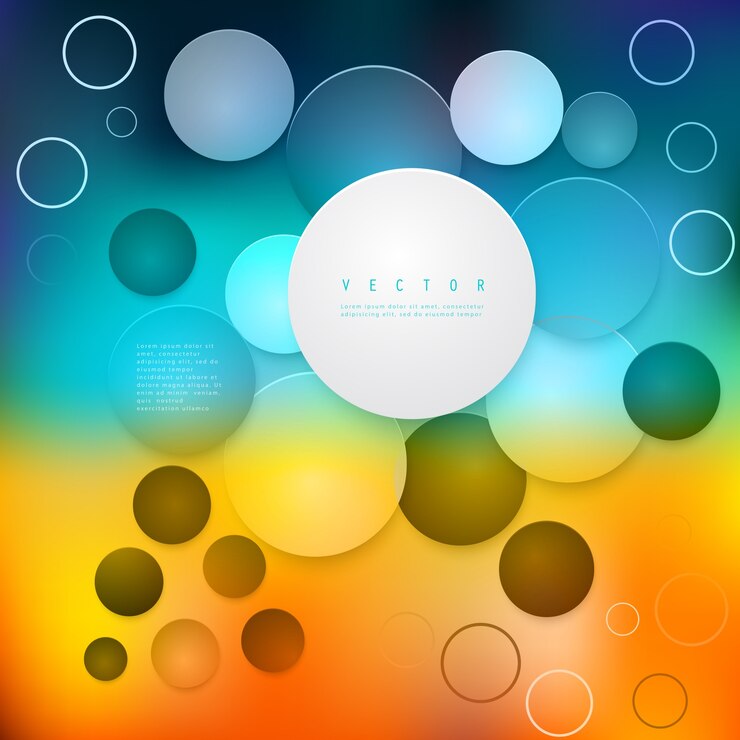 Vector Gratis vektor bentuk geometris abstrak dari lingkaran.