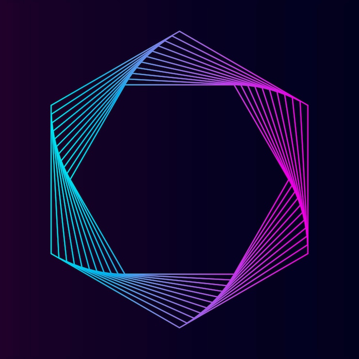 Vector Gratis vektor elemen geometris heksagon abstrak