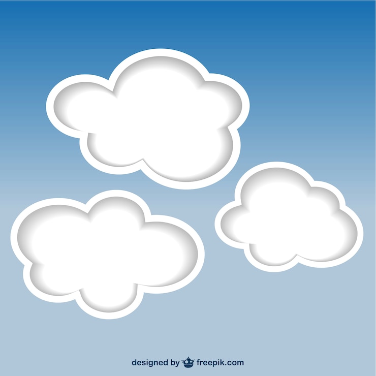 Vector Gratis vektor latar belakang awan