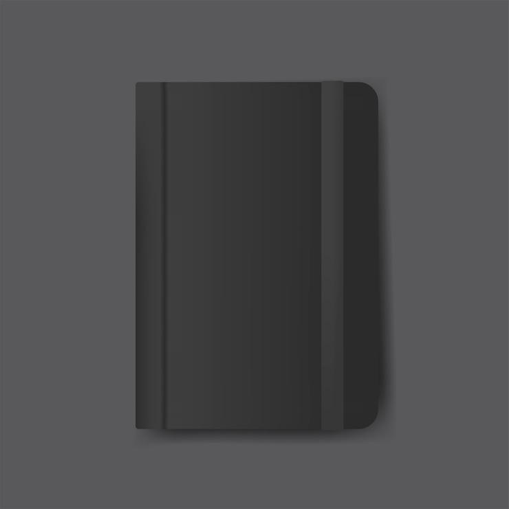 Vector Gratis vektor mockup desain sampul buku catatan