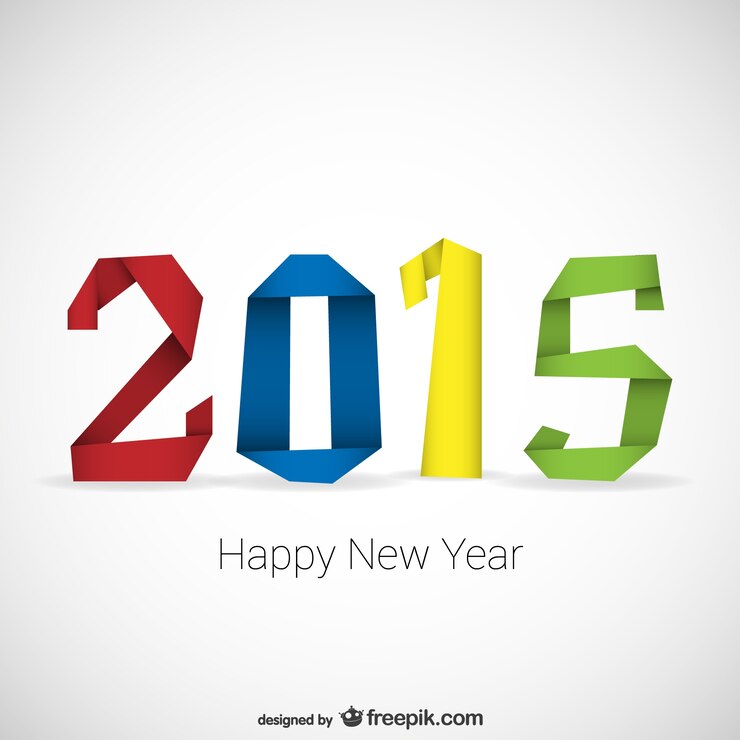 Vector Gratis vektor origami 2015