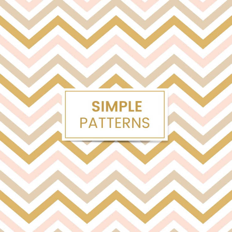 Vector Gratis vektor pola zigzag tanpa batas pastel
