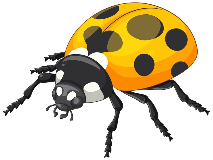 Vector Gratis vibrant ladybug vector illustration with bold colors