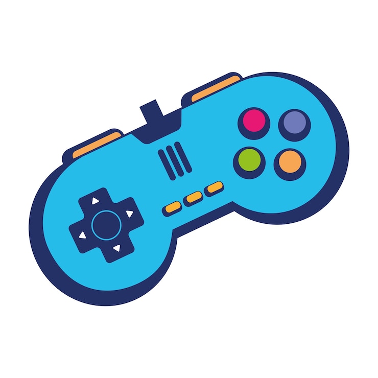 Vector Gratis video game control retro style