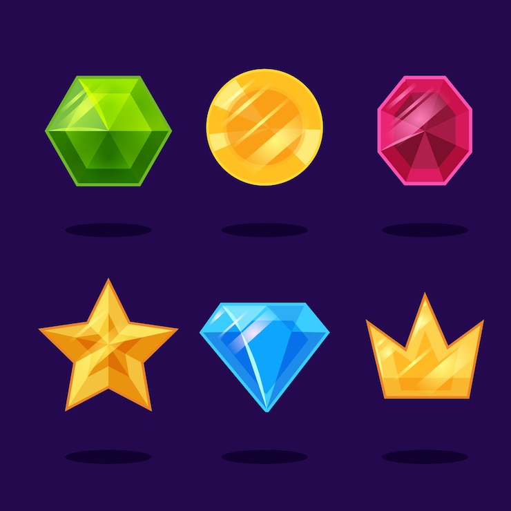 Vector Gratis video game element set