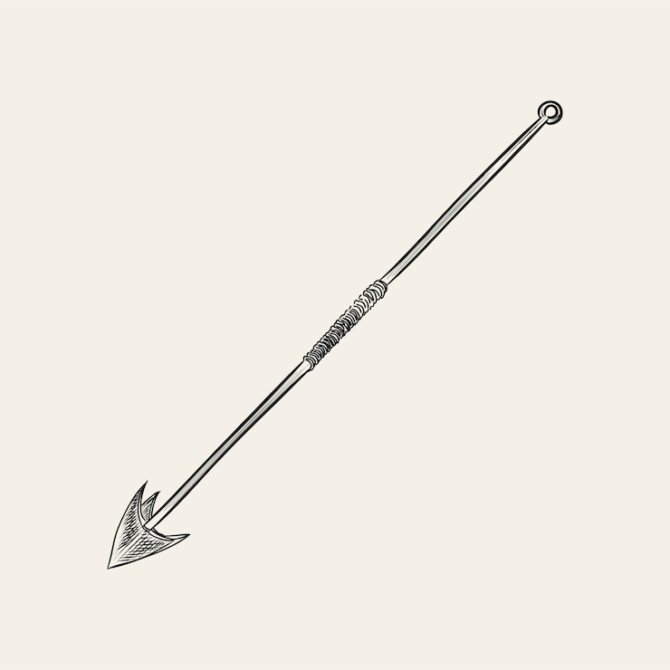 Vector Gratis vintage illustration of a harpoon