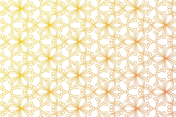 Vector Gratis vintage ornamental floral pattern background