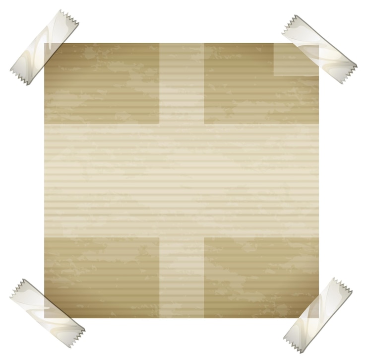 Vector Gratis vintage paper with tape corners