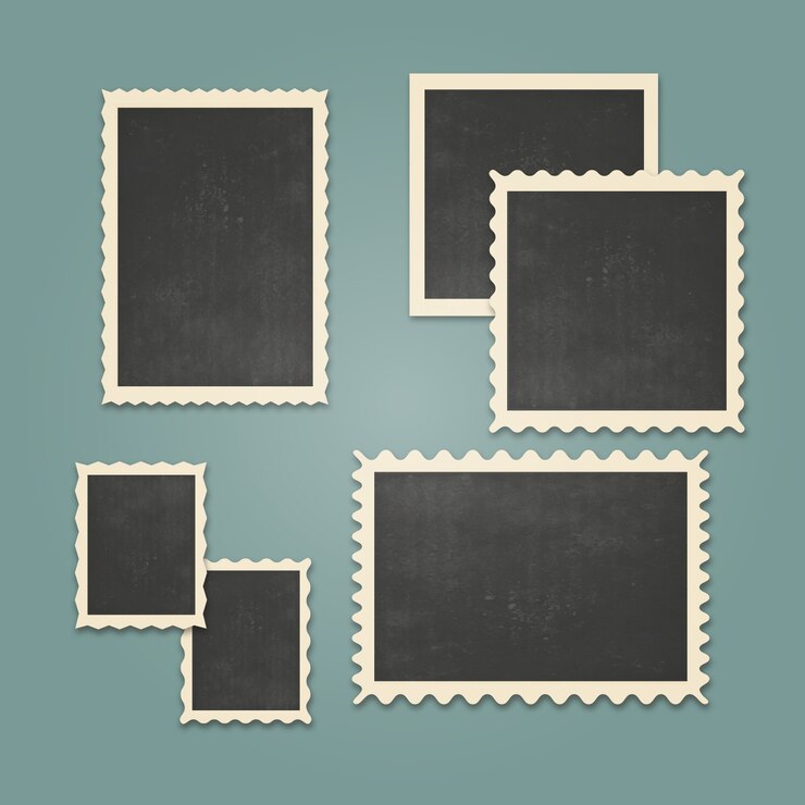 Vector Gratis vintage photo frames set