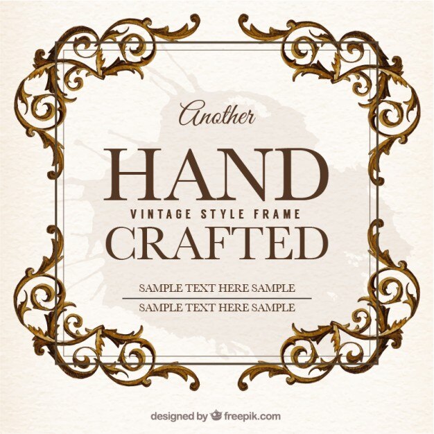 Vector Gratis vintage template frame