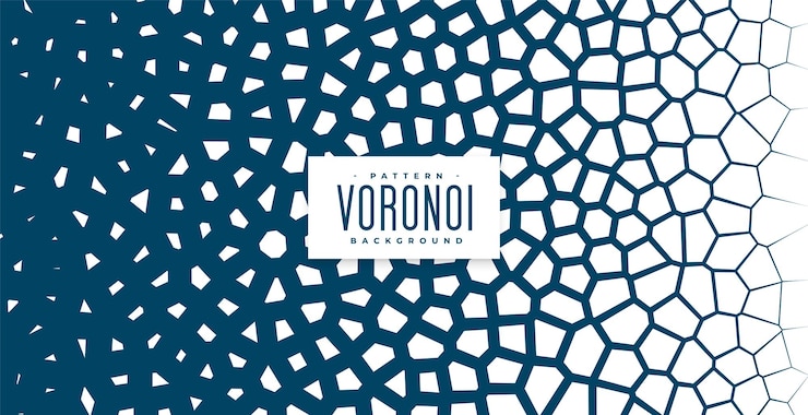 Vector Gratis voronoi texture pattern background design