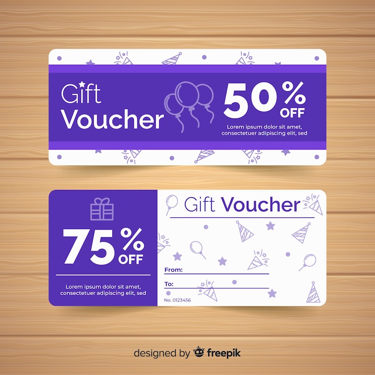 Vector Gratis voucher hadiah