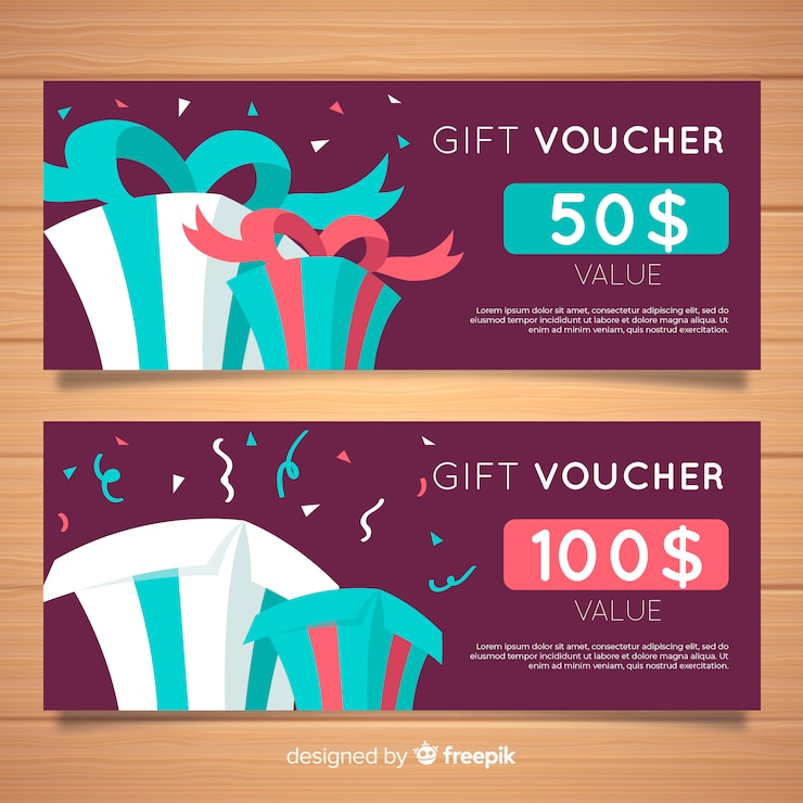 Vector Gratis voucher hadiah