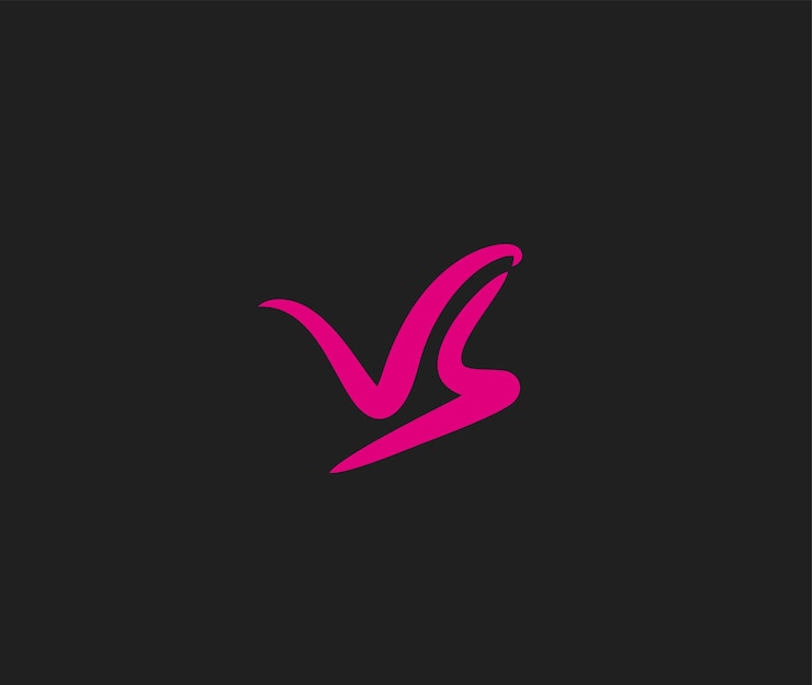 Vector Gratis vs company letter logo design element