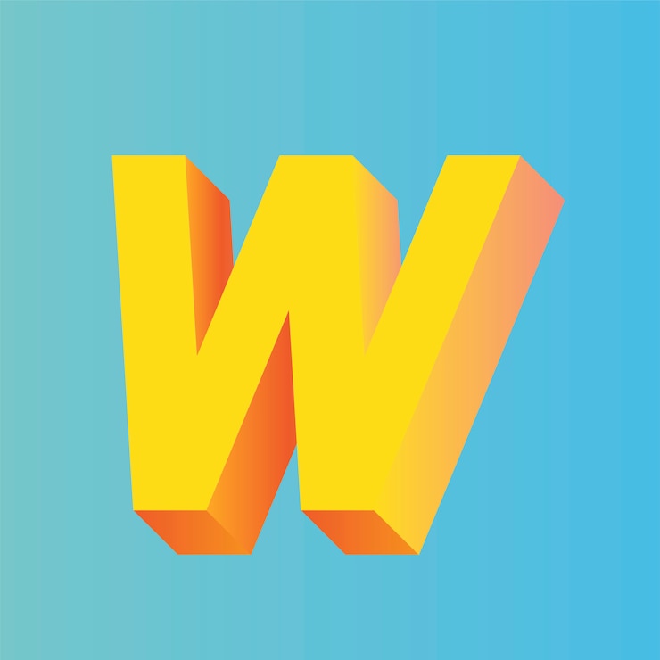 Vector Gratis w letter 