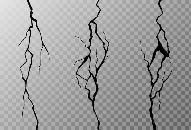 Vector Gratis wall crack earth cracked texture surface