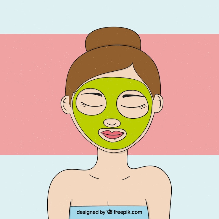Vector Gratis wanita yang santai di spa
