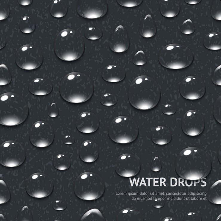Vector Gratis water drops seamless pattern