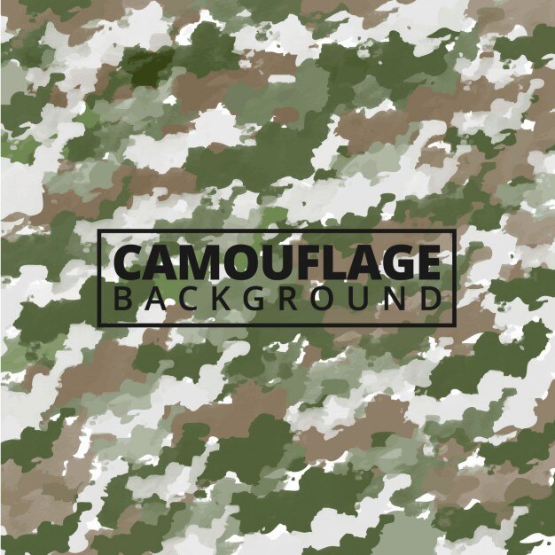 Vector Gratis watercolor camouflage background