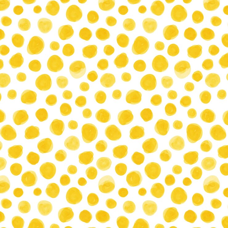 Vector Gratis watercolor dotty pattern yellow colors