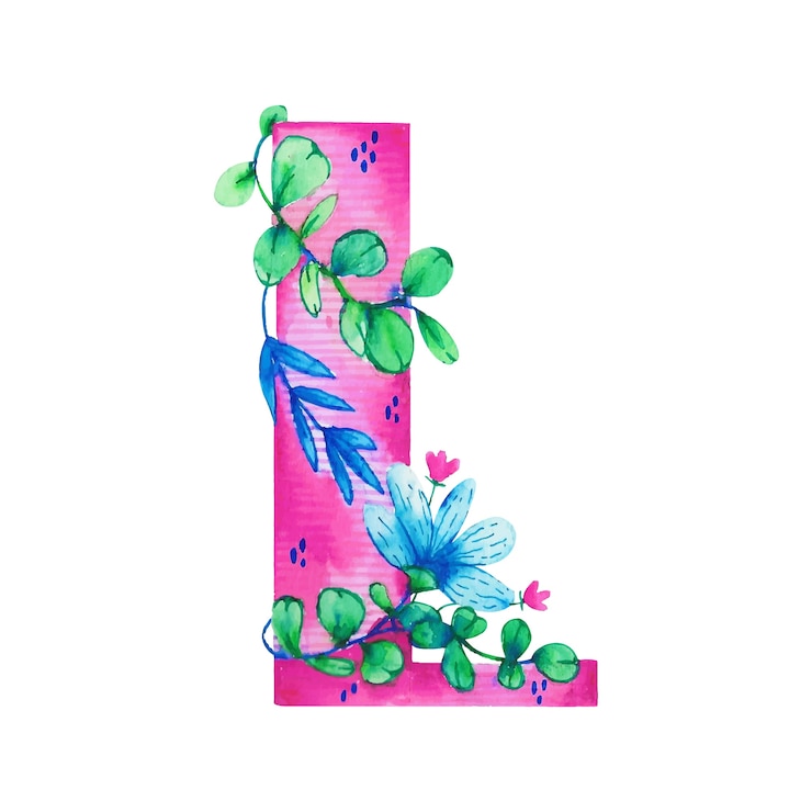 Vector Gratis watercolor l letter logo