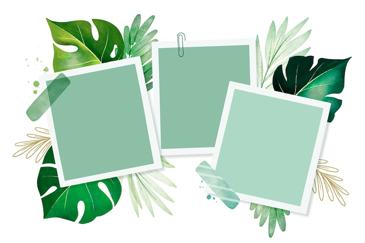 Vector Gratis watercolor photo collage design