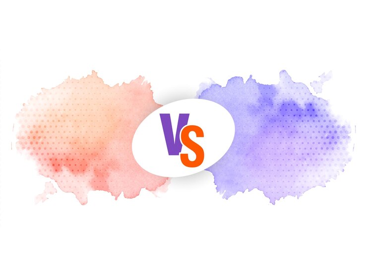 Vector Gratis watercolor splash style versus vs screen banner background