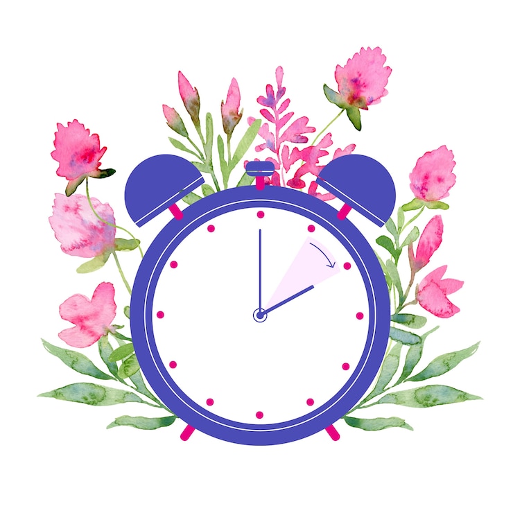 Vector Gratis watercolor spring forward illustration