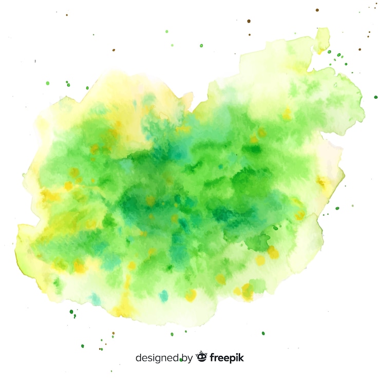 Vector Gratis watercolor stain with abstract shape