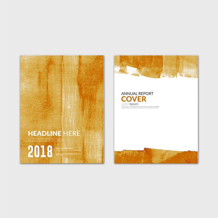 Watercolor texture report cover