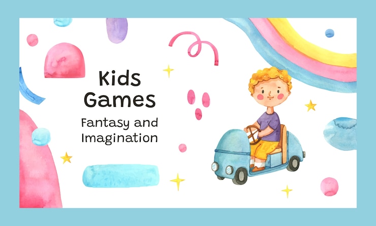 Vector Gratis watercolor twitch background for children