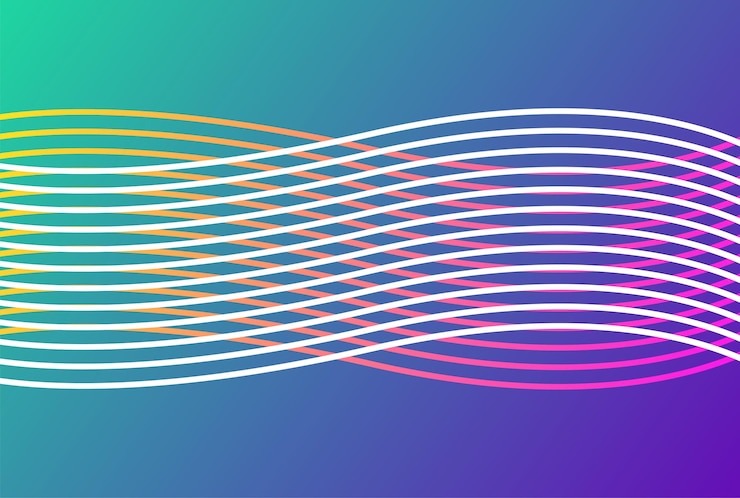 Vector Gratis wave line abstract background