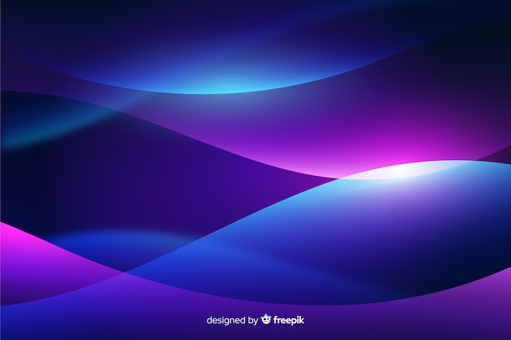 Vector Gratis wavy shapes abstract gradient background