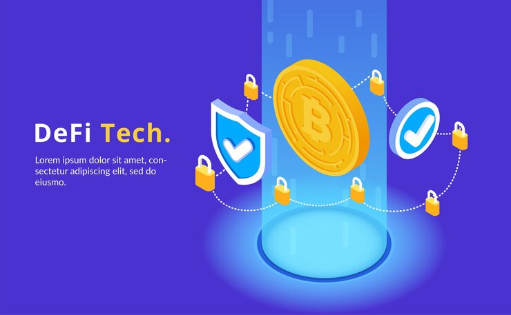 Vector Gratis web 3.0 technology isometric concept with decentralized finance symbols vector illustration