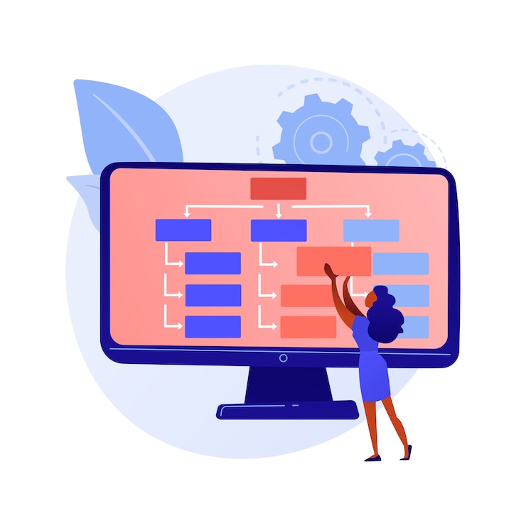 Vector Gratis web design and content creating. landing page, website, homepage creating design element. female graphics designer, developer flat character concept illustration
