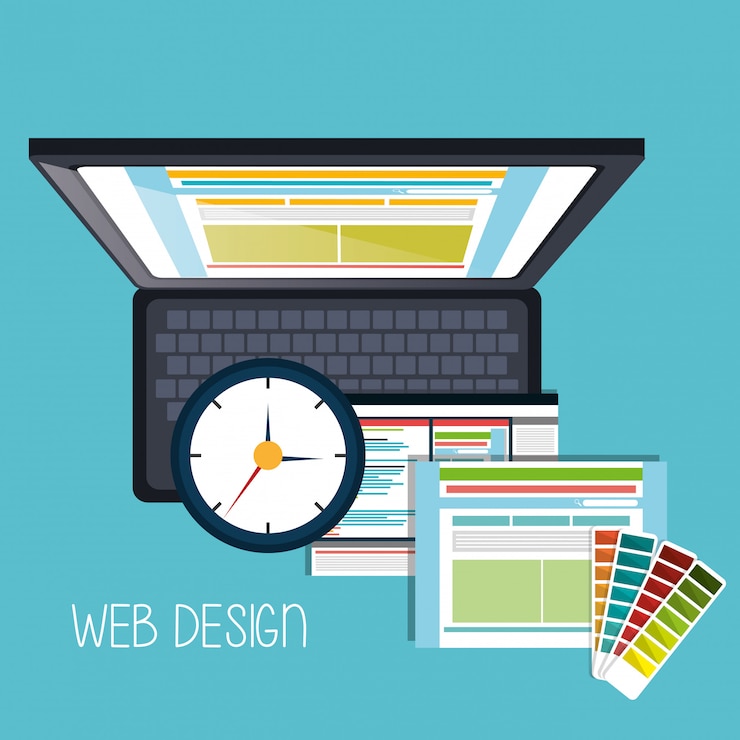 Vector Gratis web design concept 