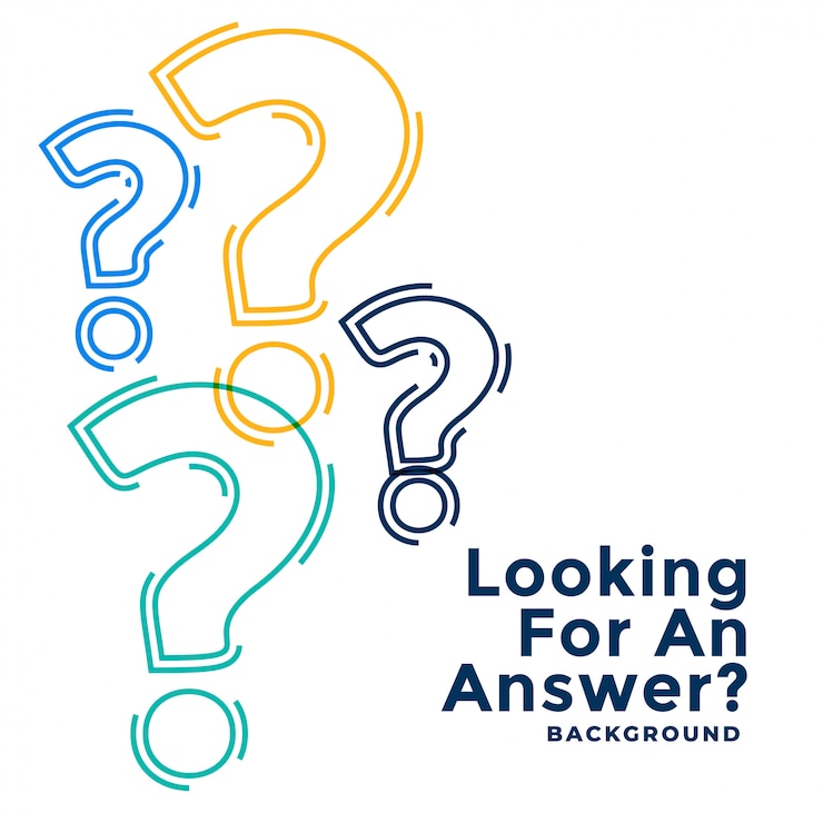 Vector Gratis web help and support template with question marks