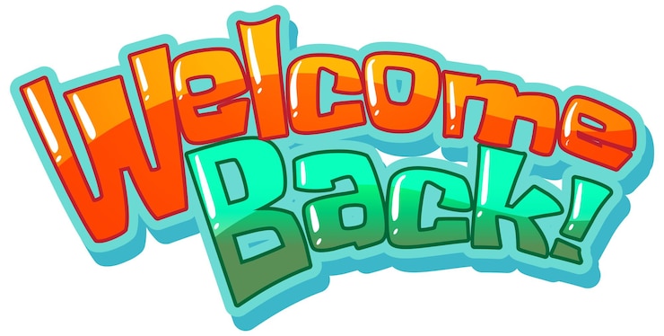 Vector Gratis welcome back typography design