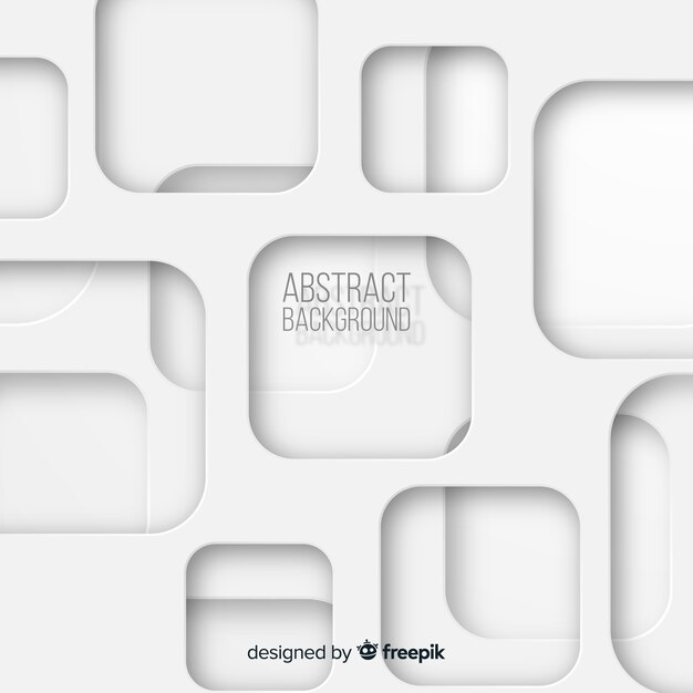 White 3d paper style background