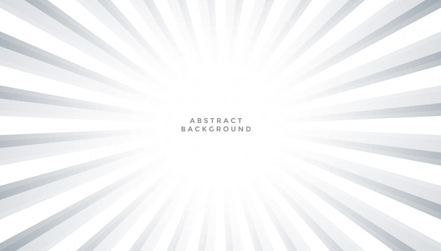 White background with sun rays burst design
