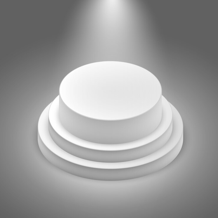 Vector Gratis white empty stage