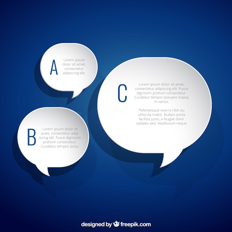 Vector Gratis white speech balloons