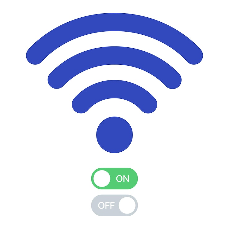 Vector Gratis wifi on and off