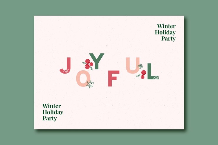 Vector Gratis winter party photocall template