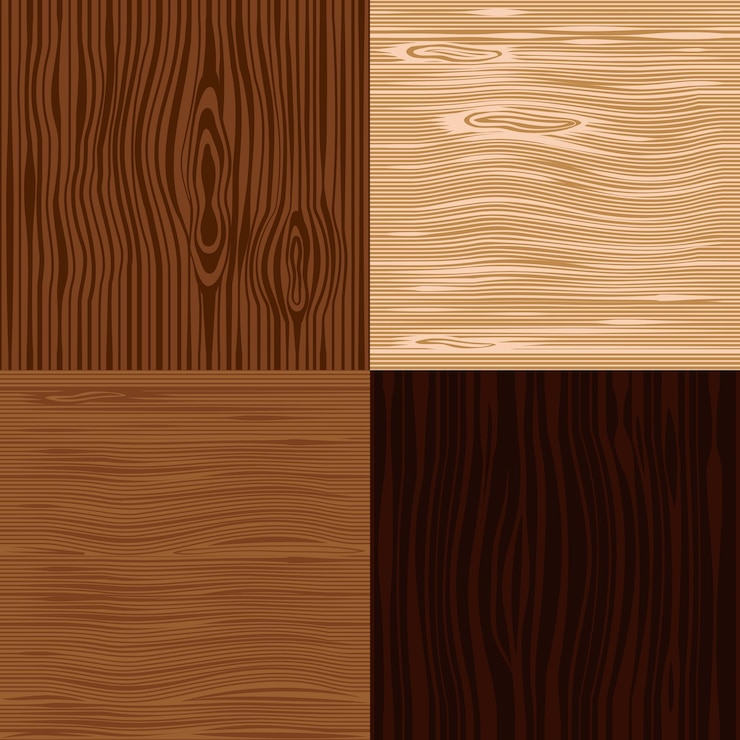 Vector Gratis wooden texture backgrounds set.